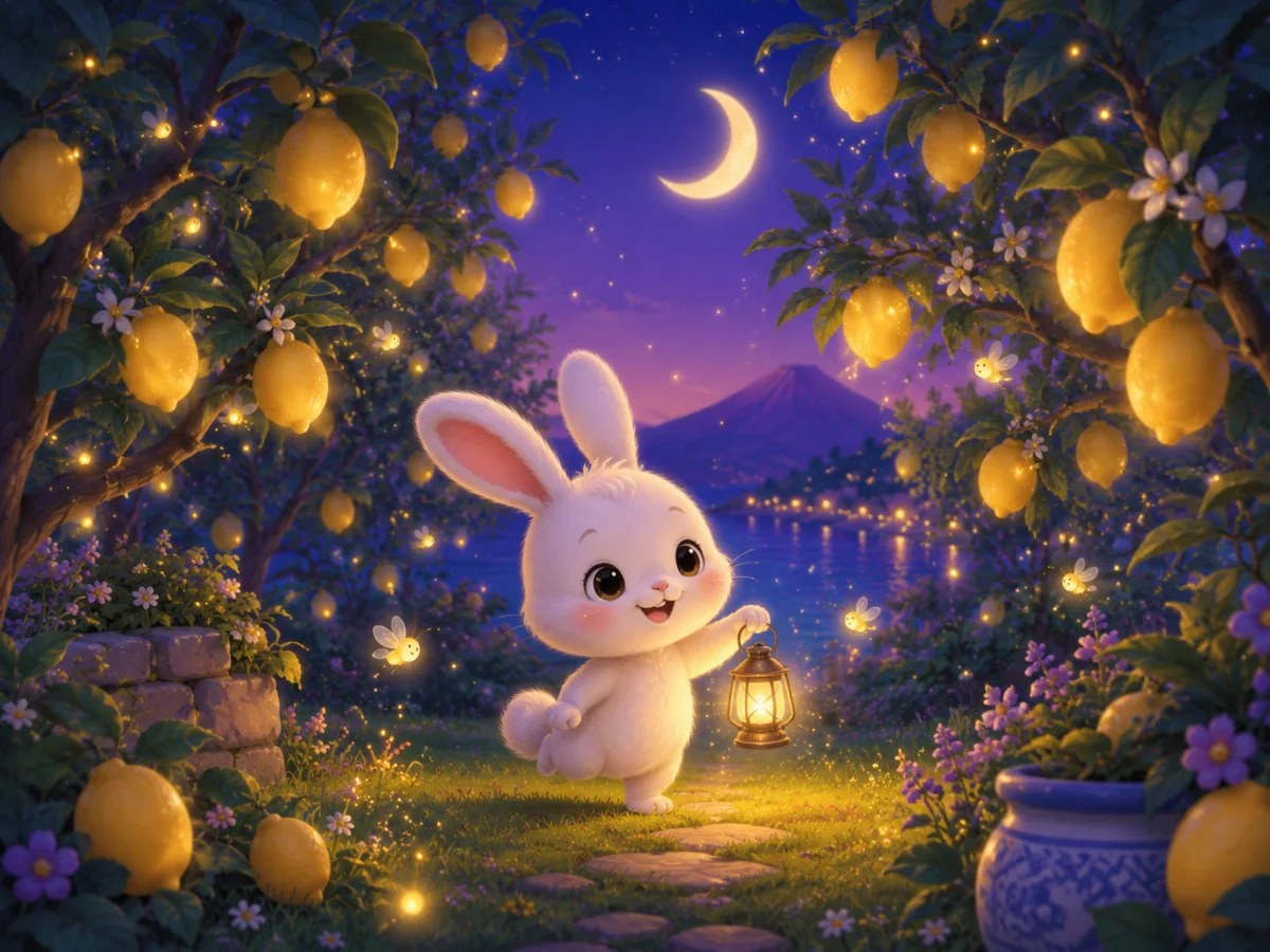 Bibi in the Lemon Garden