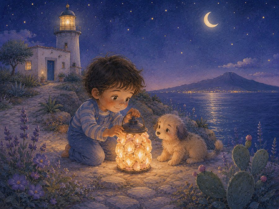 Illustration for The Salt Lantern of the Little Lighthouse
