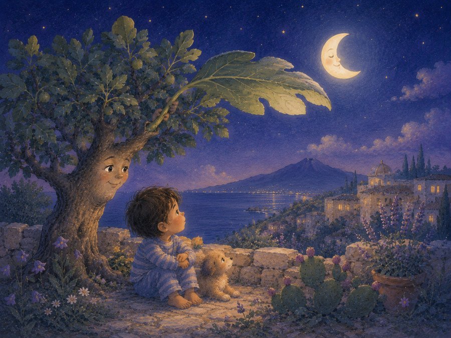 Illustration for The Fig Tree That Gave Shade to the Moon