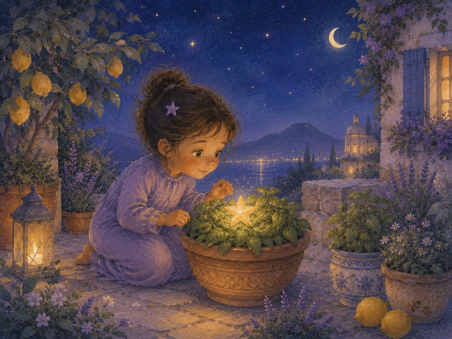 Illustration for The Star That Fell Into the Basil Pot