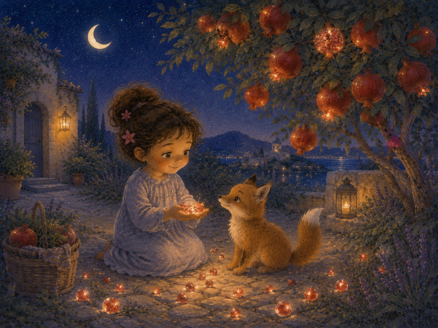 Illustrazione per Il melograno dei grazie piccoli