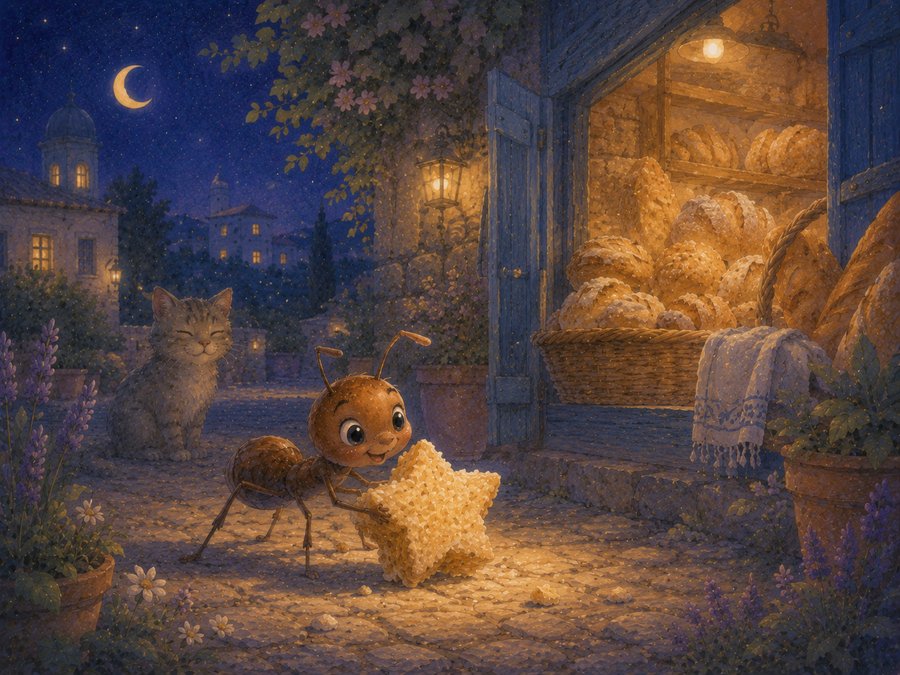 Illustration for The Ant of Warm Bread