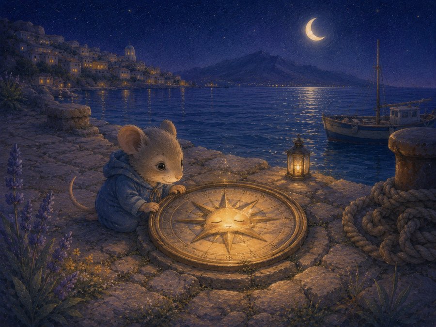 Illustration for The Sleeping Compass Rose