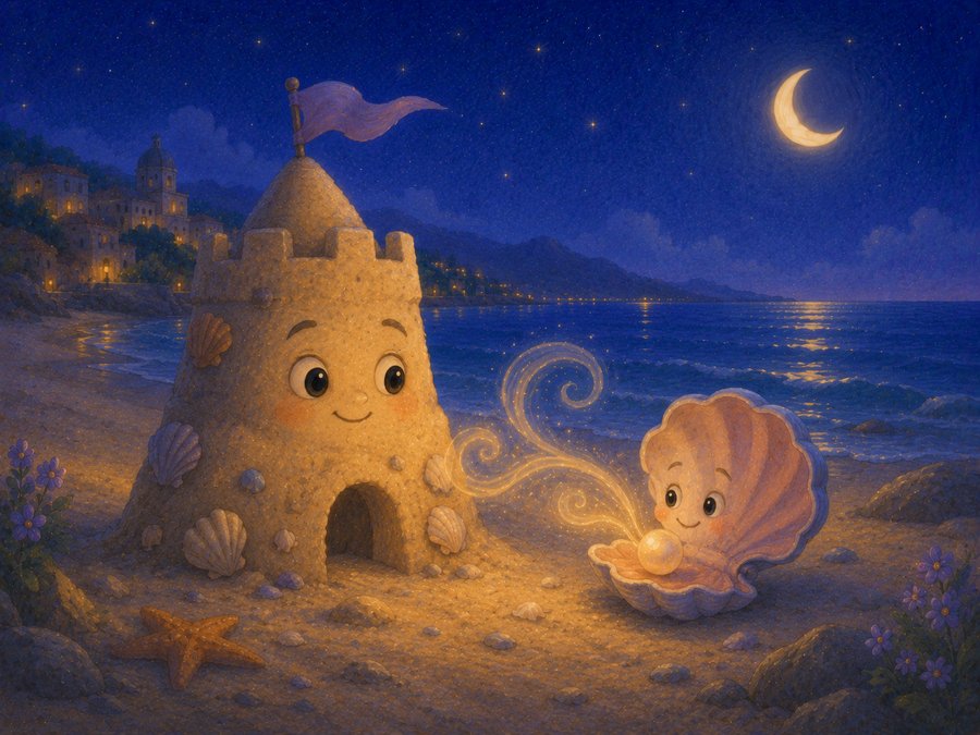 Illustration for The Sandcastle That Did Not Want to Fall