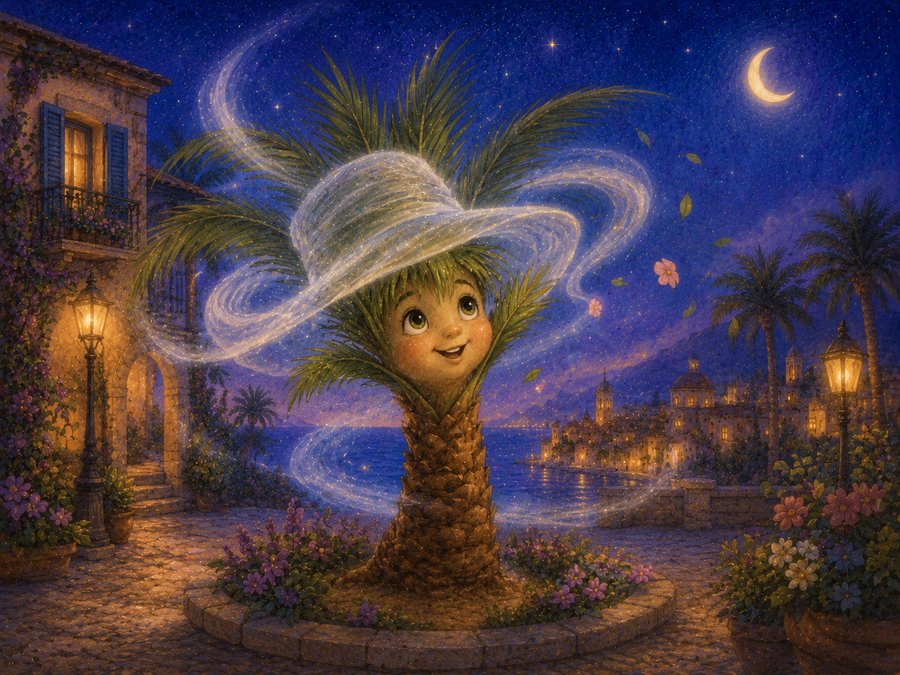 Illustration for The Palm and the Wind’s Hat