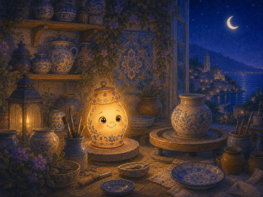 Illustration for The Little Light in the Potter’s Workshop