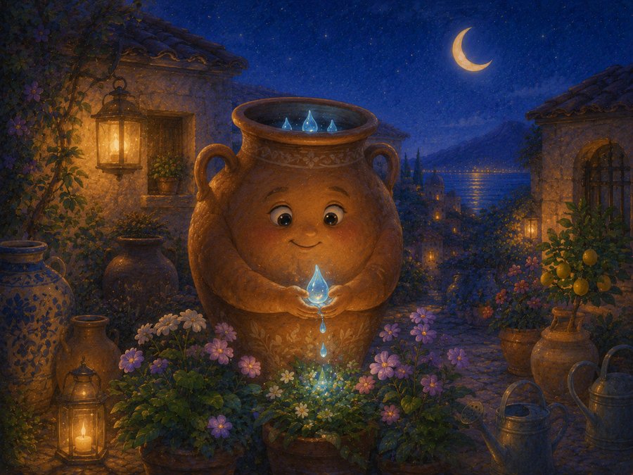 Illustration for The Jar That Kept the Rain