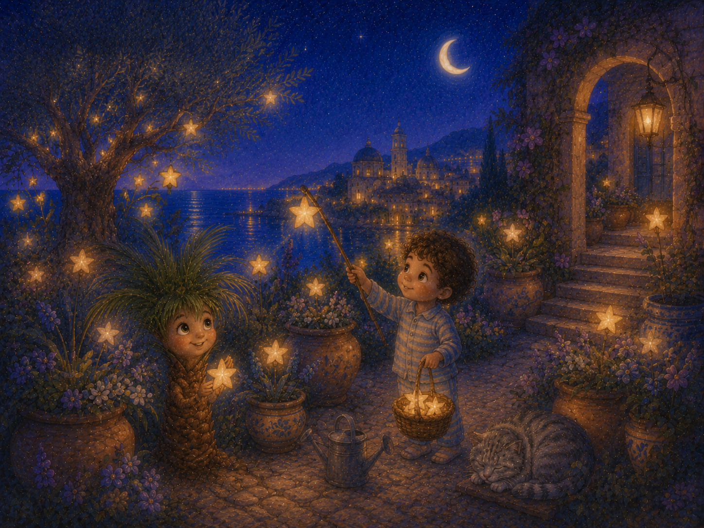 Illustrazione per Il giardino che spegneva le stelle una alla volta