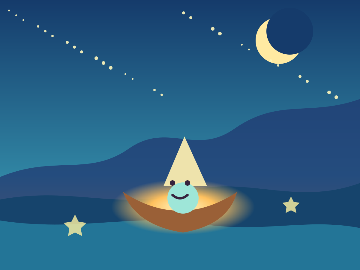 Illustrazione per La barchetta del vento dolce